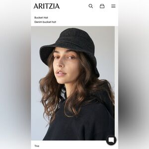 TNA Charcoal Denim Bucket Hat